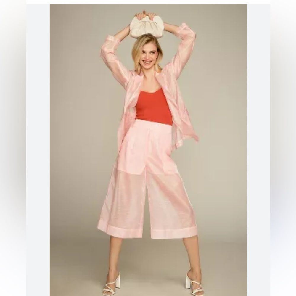 DOLAN Sheer Crop Culottes Small